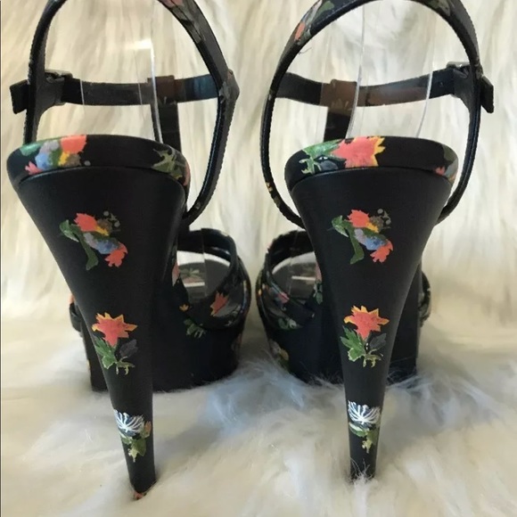 YSL Grungy flower sandals 39 - Picture 4 of 7